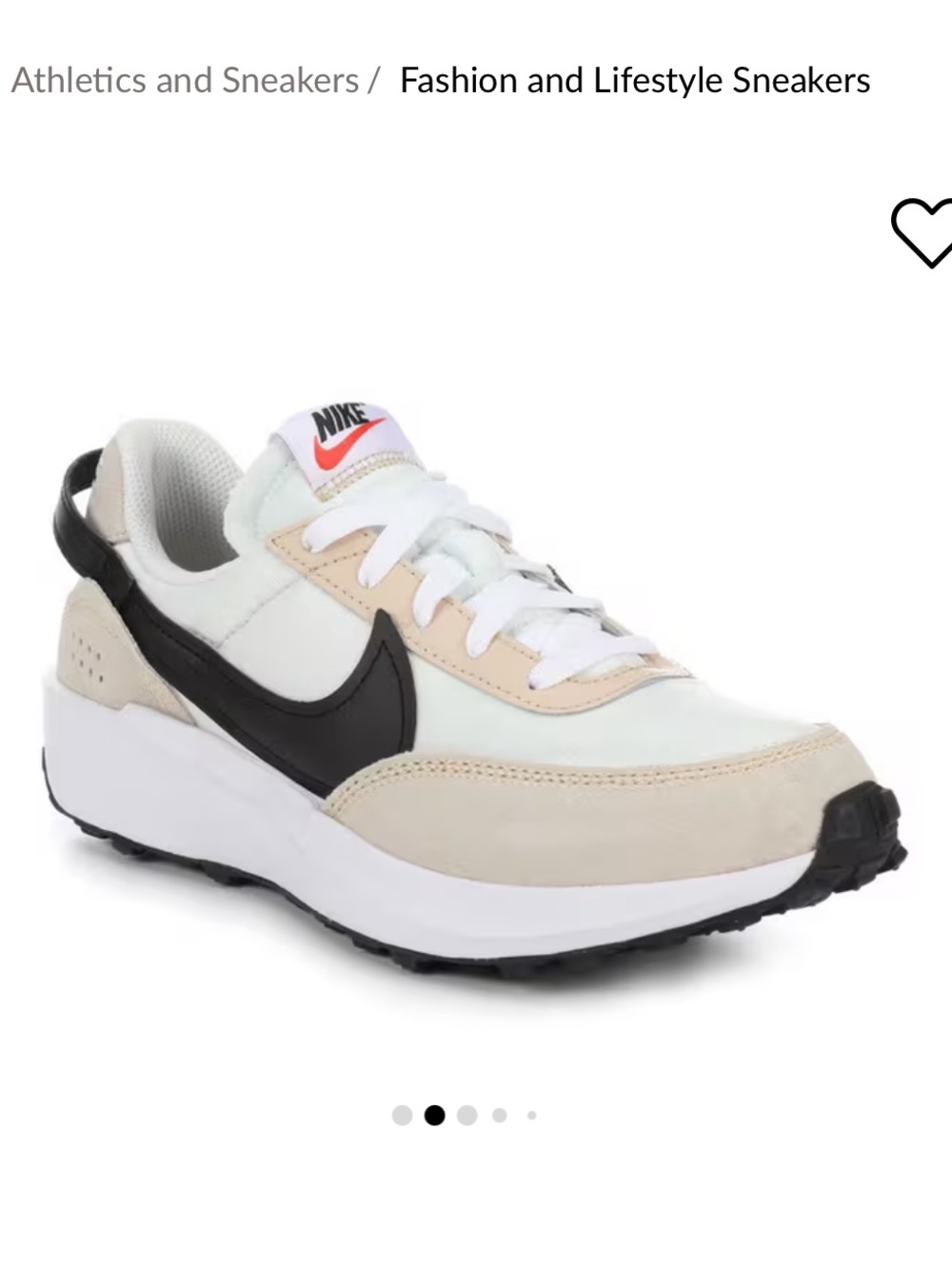 Nike Women's Sneakers in White, Beige & Black - Picture 2 of 11